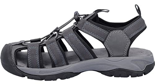 CMP Herren SAHIPH Hiking Sportliche Sandale, Grau-Dunkelblau (Titanio-Deep Lake), 42 EU