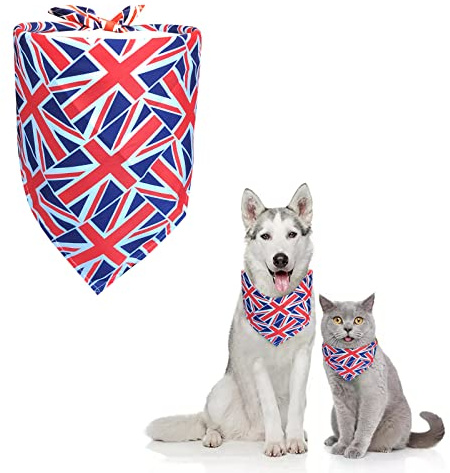 Bandana für Hund, Haustier Bandanas Hundehalstuch Kragen Stilvolle Kariertes Hunde-Halstuch Reversibel Dreieck Lätzchen Welpen Halstuch für Niedlichen Hunde und Katze (Kopftuch-A)