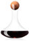 Vacu Vin Wine Decanter | Crystall Glass Carafe + Cork Stopper