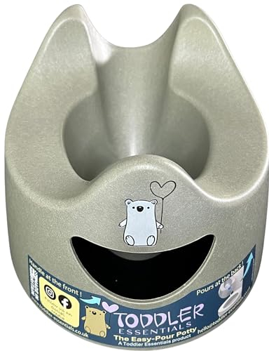 Toddler Essentials Eco - Easy Pour Potty - Dark Grey Portable Potty Training Toilet Seat for Toddlers Hygienic, Easy to Clean, and Travel-Friendly (Previously Known as Pourty)