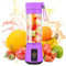 Portable Blender,Mini Blenders for Smoothies and Shakes,380ML Fresh Juice Blender Bottle, USB Rechargeable Personal Blender for Office Travel Kitchen (Purple)