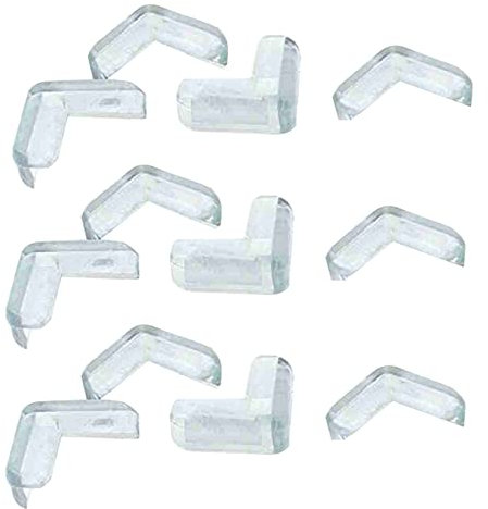 SOFORFREEM Eckschutz für den Schreibtisch, aus weichem Kunststoff, transparent, 12 Stück