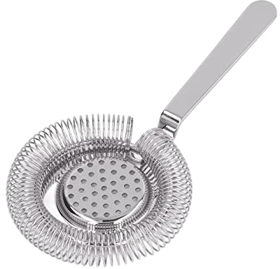 Hawthorne Passoire en Acier Inoxydable Passoire à Barre en Acier Inoxydable Passoire à Barre Fineing Passoire à Cocktail Professionnelle en Acier Inoxydable pour Barman