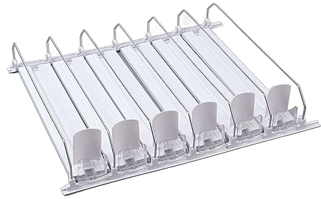 HUAOSN Organizador de Bebidas para Nevera, Organizador de Latas de Soda Autoempujable de Ancho Ajustable, Almacenamiento de Botellas de Agua para Latas de Cerveza para Nevera, Despensa(31cm)