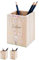 wunderwunsch® - Personalisierter Stiftehalter Kinder aus Holz - Kreativer und praktischer Schreibtisch-Organizer Kinder mit Namen - Perfektes Einschulung Geschenk und Geburtstag (Hase)