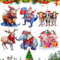 KERANEET 6 Stück Weihnachtsbaumschmuck Baumschmuck Weihnachten Weihnachtsbaum Acryl Ornamente Weihnachtsbaums Anhänger für Weihnachtsbaum Dekorationen Party