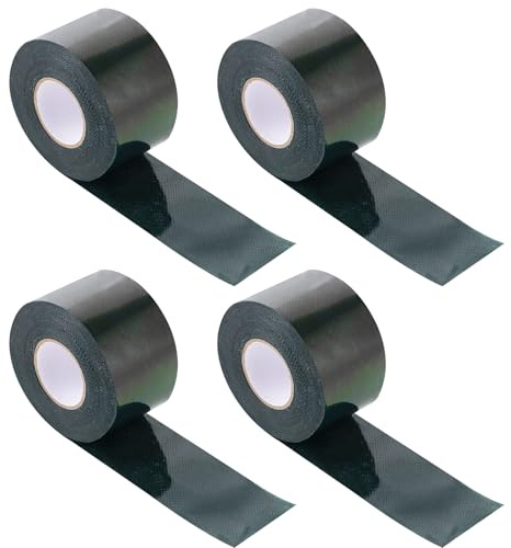 LDXDRU 4 Stück 5cm*5m Kunstrasen Klebeband, Kunstrasen-Fugenband, Doppelseitig Kunstrasenband Künstliches Grasband, Selbstklebeband für Rasen grüne Wiese, den Außenbereich, Garten, Rasen Teppich