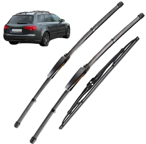 OHTWM Auto Scheibenwischer Ersatzblätter Für Audi A4 B6 B7 Avant 2004–2008,22+22+13, Ersatzgummi, Wischergummi