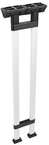 Akozon Pied de Table Pliant pour Camping-Car, 700mm, Double Tige en Alliage d'aluminium, Résistant à l'oxydation, Look élégant, Pied de Bureau pour Van, Bateau, Yacht