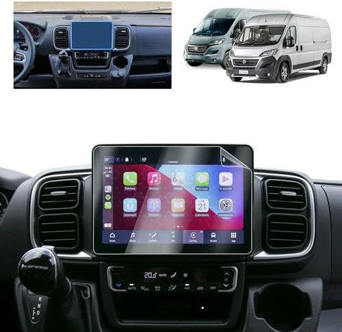 BSTW Kompatibel mit Fiat Ducato E-Ducato 2021 2022 2023 2024 2025 Navigation Schutzfolie 10 Zoll Uconnect Radio Display Nano Displayschutzfolie 6H Kratzfest Fiat Ducato Zubehör [2 Stück]