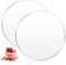 GOIEHIR Acryl Cake Board, 2 Stück Kuchenplatte Transparent, Ø 30 cm Rund Kuchenplatte, Kuchenplatte 2 mm Dick Mit Schutzfolie, um Servieren von Kuchen für Transport Kuchen und DIY Handwerk