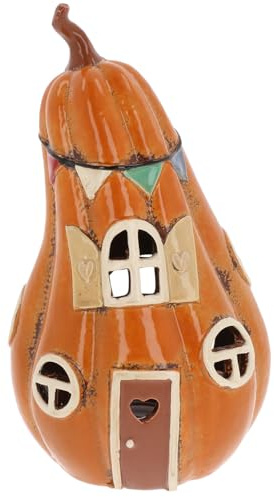 Shudehill Giftware Village Pottery Ceramic Fantasy Houses - Pumpkin, Squash, Toadstool & More! (Squash House)