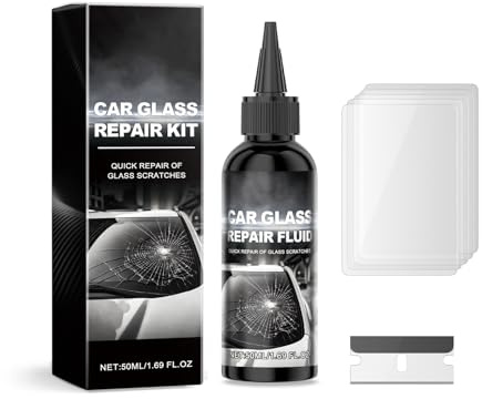 Glas Reparatur Flüssigkeit,Auto Windshield Repair Kit,Kit De Reparatur De Glas Riss Gießen,Zur Reparatur von Kratzern, Löchern, und Rissen,50ML