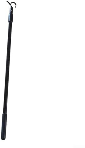 Volnamal telescopic window pole opener for skylight with hooks and loft stair rods home shutters aluminum window or window opener pole loft attic hatch telescopic tie rod (Black)