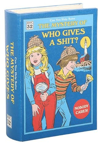 Something Different Wholesale Who Gives a Shit Storage Box | Steven Rhodes Book-Shaped Box | Funny MDF Decorative Gift