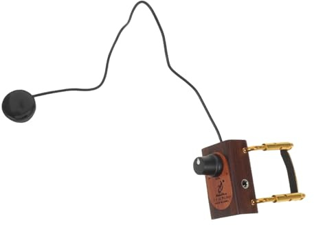 MOTHNUR Violin Pickup Mikrofon Verstärker Tonabnehmer für Violine Ukulele Mandoline Banjo Cello Soundverstärkung Live Aufnahme Instrumentenzubehör