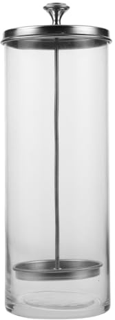 Garneck Straw Holder Glass Storage Bottle with Lid Straw Dispenser Container for Milk Tea Shops and Kitchen Tableware Multi-use