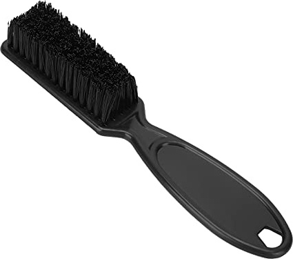 Bartbürste, weiche Borsten, Schnurrbart, Fellpflege, Styling-Bürste für Männer, Öl-Haarbürste, rutschfester Griff, feine Fasern, ABS-Material, Schwarz