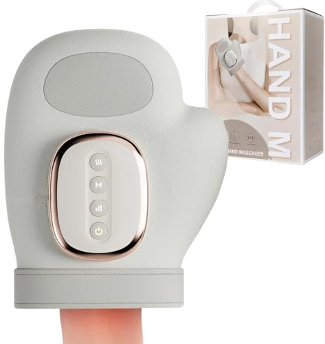 HandmassagegeräT Mit Kompression & Heizung, USB Kabelloses Hand Massage, Elektrische Handmassage bei Linderung Von Arthritis & Karpaltunnelsyndrom, Handmassagegerät Geschenke für Damen Herren