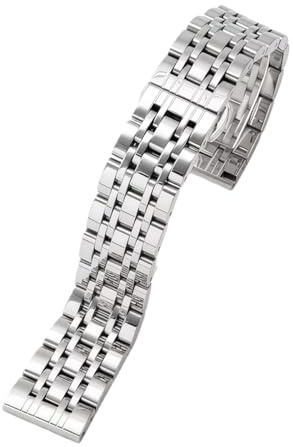 Klassisches Edelstahl Metallband für Emporio Armani Starry Sky | Klassisches Schmetterlingsschließe Poliertes Casual Dress Herren Damen