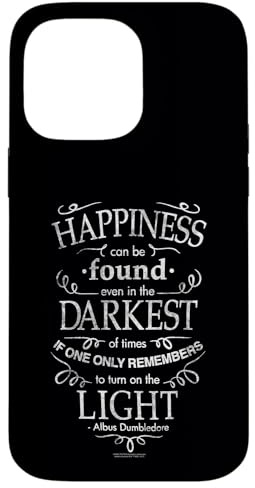 Harry Potter Happiness Quote Case for iPhone 14 Pro Max
