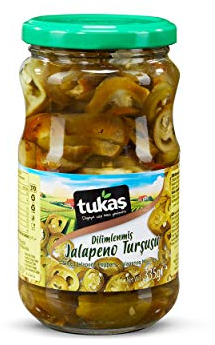 TUKAS Jalapenos, geschnitten, in Lake, 6er Pack (6 x 335 g)