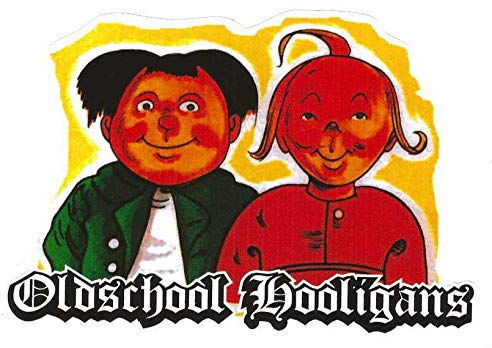 Oldschool Hooligans Aufkleber Sticker JDM Fun Cool Autoaufkleber ca. 10x7 cm Retro Vintage Moped DDR