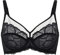DOBREVA Donna Reggiseno in Pizzo Minimizer con Ferretto Senza Imbottitura Nero 6B