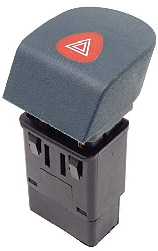 Vinciann Pulsante emergenza lampeggiatore 4 frecce compatibile con codice OEM 7700308821 e adatto a Kangoo I 1997-21