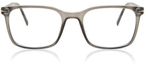 SmartBuy Collection Forillon CP119A Unisex Brille mit Vollrand, quadratisch, transparent, Dunkelgrau, Transparent Dunkelgrau, 53