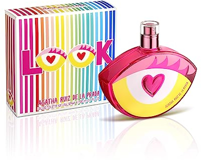 Agatha Ruiz de la Prada Perfumes – LOOK! Eau de Toilette für Damen – Langanhaltend – Charmanter, verspielter und moderner Duft – Fruchtige, zitronige und blumige Noten – Ideal für tagsüber – 80 ml