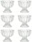 Cabilock Lot de 6 coupes à glace, en verre, à dessert, entrée, 100 ml, verres à cocktail, pour pudding, glace, dessert, collation, petit-déjeuner, yaourt, tiramisu, mousse, bols transparents pour la