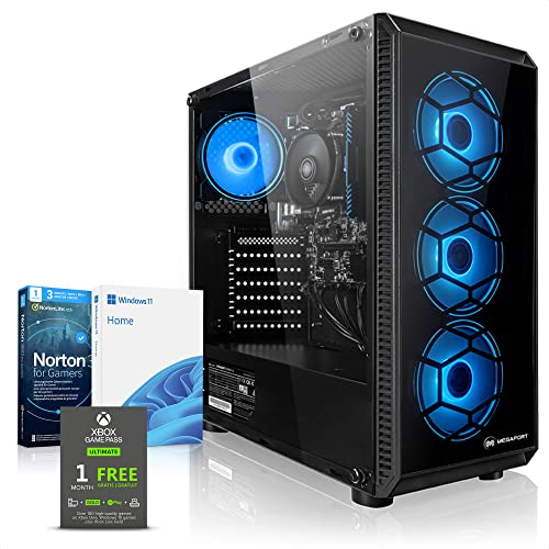 Megaport Gaming PC AMD Ryzen 7 5700G • Windows 11 • AMD Radeon Vega 8 • 16GB DDR4 • 1000GB M.2 SSD • WLAN • Gamer pc Computer Gaming rechner