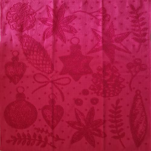 Sander - Geschirrtuch / Handtuch Greg - Weihnachtsmotive - Jacquard / Frotee. (Rot, Frottee)