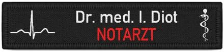 Copytec Namensschild Notarzt Dr med I Diot QRS Komplex Herzlinie Feuerwehr #38657