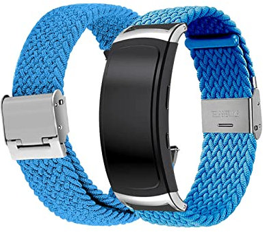 Armbänder Für Samsung Gear fit 2/ Gear Fit 2 Pro Armband Nylon Sport Strap Geflochten Elastisch Mesh Für Damen/Herren Ersatzband Fitness Kompatibel mit Galaxy Gear fit 2/ Gear Fit 2 Pro (5)