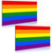 2 x reflektierende LGBTQ Pride Regenbogen-Flaggenmagnet für Auto, 12,7 x 7,6 cm, unterstützt Schwule Lesben LGBT Gleichheit Verbündeter Stoßstange magnetisch