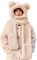 Rayson 3 In 1 Winter Womens Mütze Schal Damen niedlichen Bär Kapuzenschal Hut Mit Pelzigen Handschuhe Warme Mädchen Hut Handschuhe Schal Set Winterschal Ohrenschutz für Outdoor