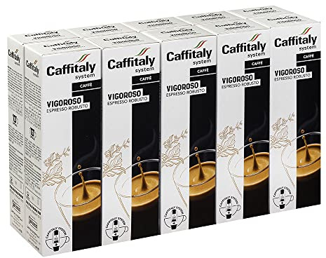Caffitaly System - Capsule Originali con Sistema R-smart, Gusto Vigoroso - 100 Capsule di Caffè