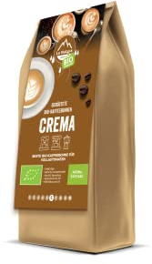 La Natura Lifestyle BIO KAFFEEBOHNEN 500g | CREMA BIO Bohnenkaffee | GANZE BOHNE | Arabica & Robusta | Vollautomaten & Siebträgermaschinen