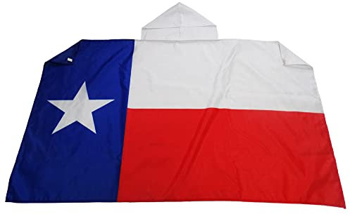 AZ FLAG Bandera de Texas 150 x 90 cm, Capa Bandera Americana Texana 100% poliéster con mangas integradas, Body Flag del estado americano de Texas