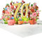 GREETING ART 70. Geburtstagskarte, Pop-up-Karte zum 70 Jahrestag,Blume Pop Up Grußkarten, 3D Pop Up Karte Geburtstag Grußkarte für Frauen Mütter Ehefrau Männer Freunde Romantik Geschenk-Karte