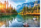 WallArena - Vlies Fototapete Berge Panorama See Landschaft Natur Wald 368x254 cm - Fototapeten - Tapeten - für Wohnzimmer Schlafzimmer - Vliestapete Wandtapete Tapete 3D Effekt- inkl. Kleister
