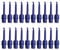Milageto 20Pcs Fishing Lure Display Clip Sturdy Bait Bracket Holder Equipment Lure Storage Alloy Portable for Collection Drying Fly Fishing Hooks