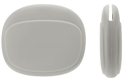 kwmobile Funda para Auriculares - Estuche Cascos Inalambricos Bluetooth de Silicona con Espacio Cable USB y Cargador - Gris Claro