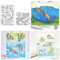Sredwtk Otter Tiere Stanzschablonen und Stempelset,Stempel und Stanzen Set,Silikonstempel und Stanzen Set,Clear Stamp und Stanzschablone Für DIY Scrapbooking Fotoalbum Dekor Karten