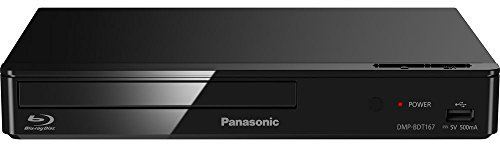 MULTIREGION Blu-ray Player Compatible with Panasonic DMP-BDT167EB-K 2D/3D - LAN (No WiFi) All Zone Code Free Blu-Ray Regions A, B & C DVD Regions 1-8 - DMP-BDT167