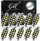 GLL 36MM Soffitte Auto-Innenbeleuchtung 2835 8 SMD 200LM 6500K 12V Innenbeleuchtung für Lichtkuppeln Kofferraumbeleuchtung Kennzeichenbeleuchtung
