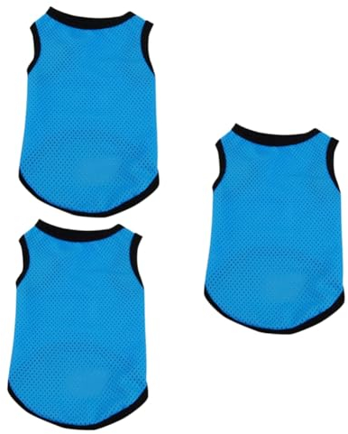 FOMIYES 3St der Hund Mesh-Westen Hundekostüm Sommerkleid einfache Westen Mesh-Tanktop Kostüm für Hunde laufweste Tanktops Hund Tuch Hundeweste Sommer Haustierhemden Kleidung Shirt