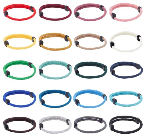 ANATTASOUL Nautische Geflochtene Seilarmbänder, Verstellbares Geflochtenes Armband, Handgefertigtes Marineblaues Schnurarmband, Männer Frauen Geflochtene Armbänder Geschenke